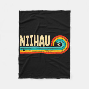 Niihau Surfen Hawaii Hawaiianische Inseln Vintage  Fleecedecke
