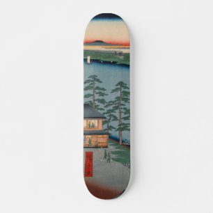 Niijuku Ferry Vintag Ukiyo e Japanisch Kunst Skateboard