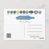 NiIMITZ CLASS SUPPER CARRIERS 1975 - 2009 Postkarte (Rückseite)