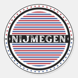 Nijmegen City Pride Emblem – Dutch Identity Runder Aufkleber