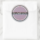 Nijmegen City Pride Emblem – Dutch Identity Runder Aufkleber (Tasche)