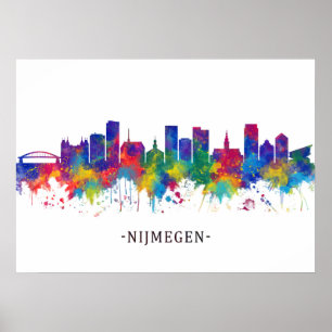 Nijmegen Niederlande Skyline Poster