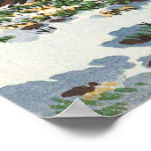 Nijubashi Bridge by Tsuchiya Koitsu Poster (Ecke)