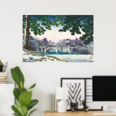 Nijubashi Bridge by Tsuchiya Koitsu Poster (Heimbüro)