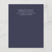 NIKAH - Agate Gold BUDGET Hochzeitseinladungen (Rückseite)