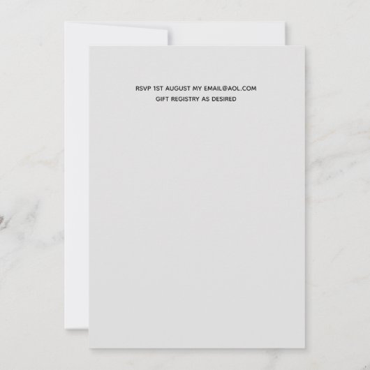 NIKAH - bUDGET mit EDDING NVITATIONS Silver Sparkl (Rückseite)