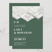 NIKAH - bUDGET mit EDDING NVITATIONS Silver Sparkl (Vorne/Hinten)