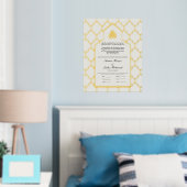 Nikah Certificate Nikkah Nama Islamische Hochzeit Foliendrucke (In Situ (Schlafzimmer))