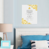 Nikah Certificate Nikkah Nama Islamische Hochzeit Foliendrucke (In Situ (Schlafzimmer))