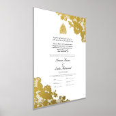 Nikah Certificate Nikkah Nama Islamische Hochzeit Foliendrucke (Ablage )