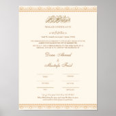 Nikah Certificate Online Poster (Vorne)