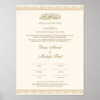 Nikah Certificate Online Poster