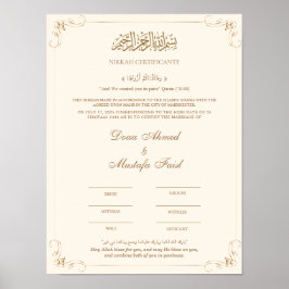 Nikah Certificate Poster