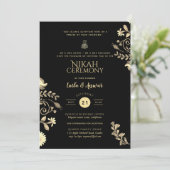 Nikah - Einladungen für moderne islamische Hochzei (Stehend Vorderseite)