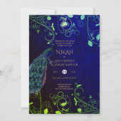 NIKAH Galaxy Wedding Invite Islamic Calligraphy Einladung (Vorderseite)
