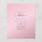 NIKAH - Gewohnte islamische Einladungen für Hochze Flyer (Vorne)