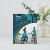 NIKAH - Hochzeitbudget Agate Gold Aquamarines FOTO (Stehend Vorderseite)