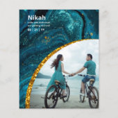 NIKAH - Hochzeitbudget Agate Gold Aquamarines FOTO (Vorderseite)