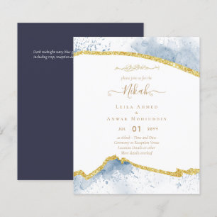 NIKAH Islamic Bismillah Wedding Einladungen Hausha