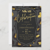 NIKAH Islamic Bismillah Wedding Einladungen Hausha (Vorderseite)