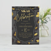 NIKAH Islamic Bismillah Wedding Einladungen Hausha (Stehend Vorderseite)