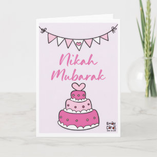 Nikah Mubarak Torte Karte