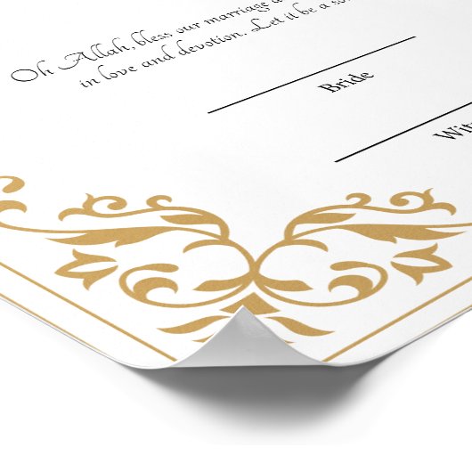 Nikah nama poster (Ecke)