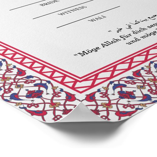 Nikah Ō Poster (Ecke)