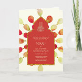 Nikah Walimah Wedding Invitation Program UAWG Karte (Vorderseite)