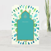 Nikah Walimah Wedding Invitation Program UAWG Karte (Rückseite)