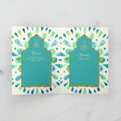 Nikah Walimah Wedding Invitation Program UAWG Karte (Innenseite)