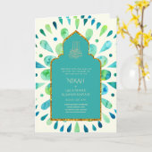 Nikah Walimah Wedding Invitation Program UAWG Karte (Gelbe Blume)