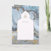 Nikah Walimah Wedding Invitation Program UAWG Karte (Rückseite)