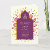 Nikah Walimah Wedding Invitation Program UAWG Karte (Vorderseite)