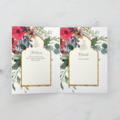 Nikah Walimah Wedding Invitation Program UAWG Karte (Innenseite)