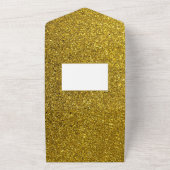 NIKAH WALLIMAH Gold Damask All In One Einladung (Außenbereich)