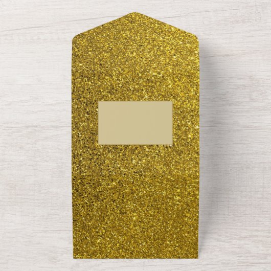 NIKAH WALLIMAH Gold Red Verziert All In One Einladung (Außenbereich)