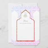NIKAH Wedding Invite - Verzierte Moschee Walimah Einladung (Rückseite)