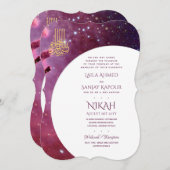 Nikah Wedding Invites | Islamischer Walimah Modern Einladung (Vorne/Hinten)
