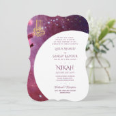 Nikah Wedding Invites | Islamischer Walimah Modern Einladung (Stehend Vorderseite)