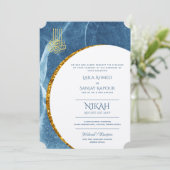 Nikah Wedding Invites | Islamischer Walimah Modern Einladung (Stehend Vorderseite)