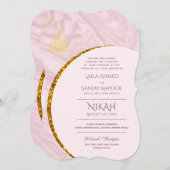 Nikah Wedding Invites | Islamischer Walimah Modern Einladung (Vorne/Hinten)