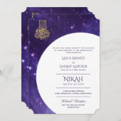 Nikah Wedding Invites | Islamischer Walimah Modern Einladung (Vorne/Hinten)