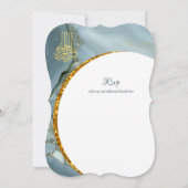 Nikah Wedding Invites | Islamischer Walimah Modern Einladung (Rückseite)