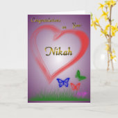 Nikah-Wedding Karte (Gelbe Blume)