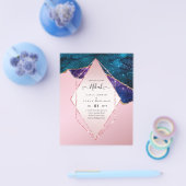 Nikah Wedding lädt AGATE GOLD GLITZER BUDGET ein Flyer (Einzeln)