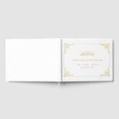 Nikah White Gold Islamische Hochzeit Gästebuch (Voll)