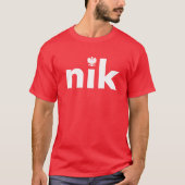 Nike Polnisch Nachname Tshirt (Vorderseite)