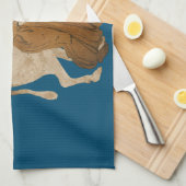 Nike und ein Stier Geschirrtuch (Viertel Falte)