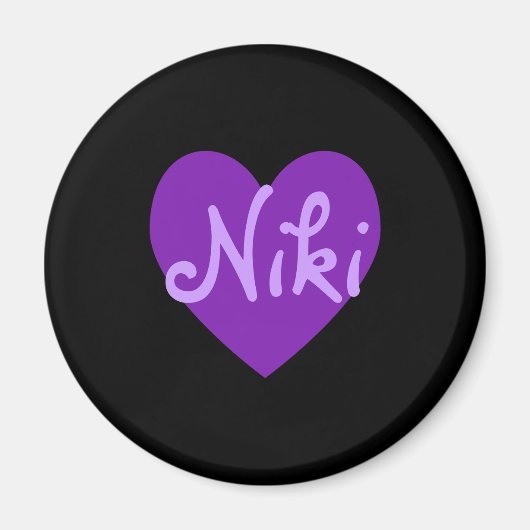 Niki in Lila Magnet (Vorne)